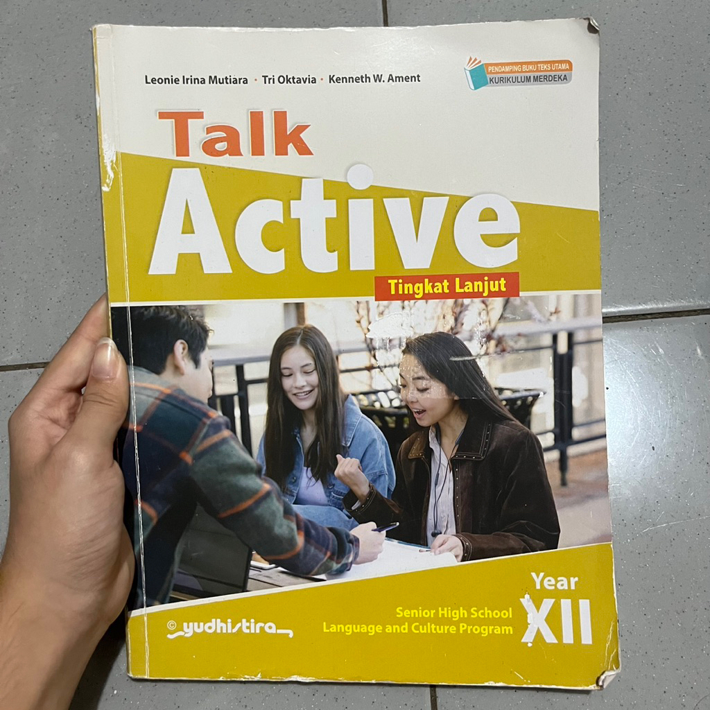 Buku Cetak Bahasa Inggris Talk Active Tingkat Lanjut Yudhistira Kelas 12