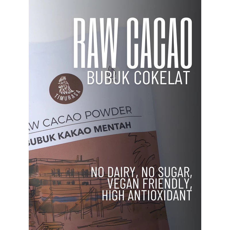 

TIMURASA Bubuk Cokelat Asli - Raw Cacao Powder 500 gr premium kakao asli