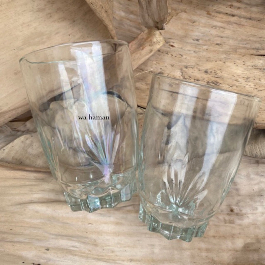 Gelas Belimbing (1pcs)/Gelas Jadul /Gelas Unik 200ml