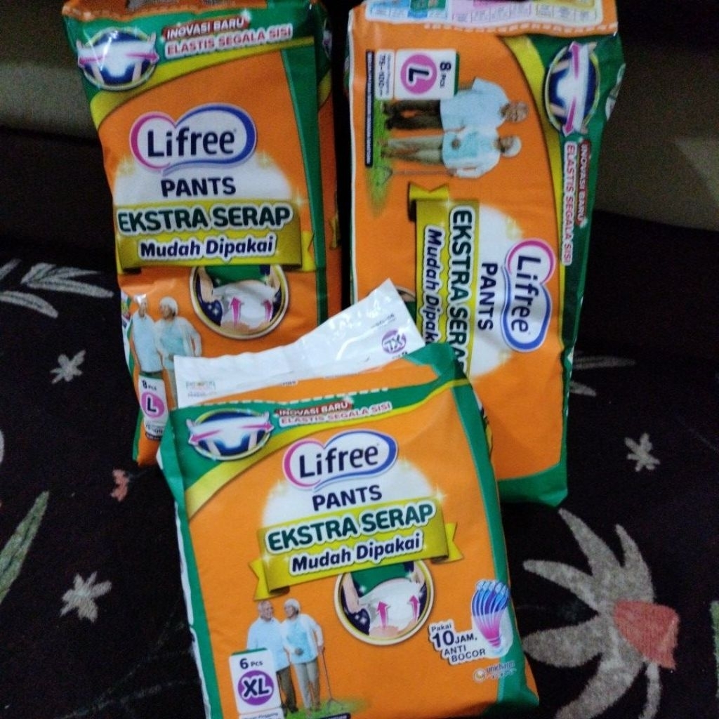 PEMPES DEWASA LIFREE PANTS/ PEMPES DEWASA CELANA UKURAN M,L,XL