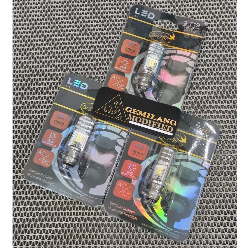 GROSIR LAMPU LED PUTIH MOTOR TERANG WDW UNIVERSAL SEMUA MOTOR