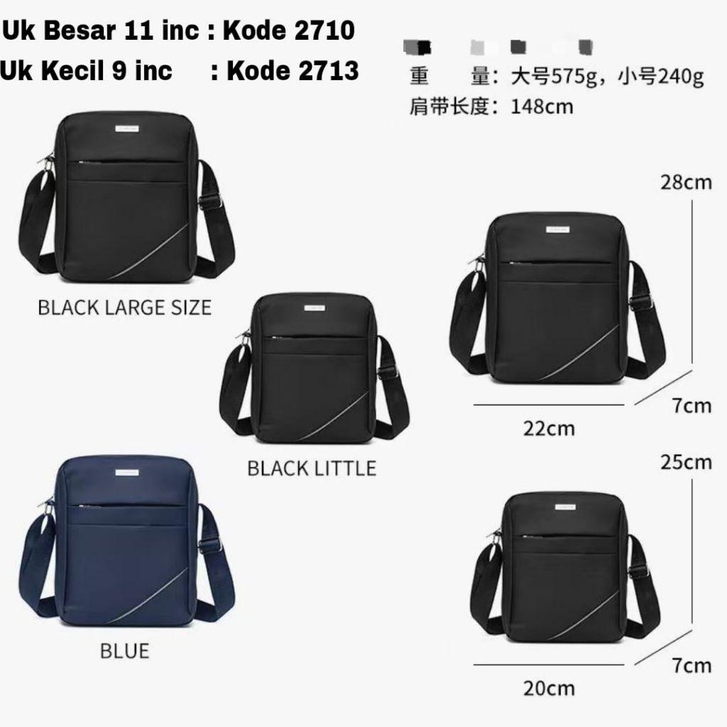 Tas Slempang Pria Tas Fashion Tas Kerja Original Import
