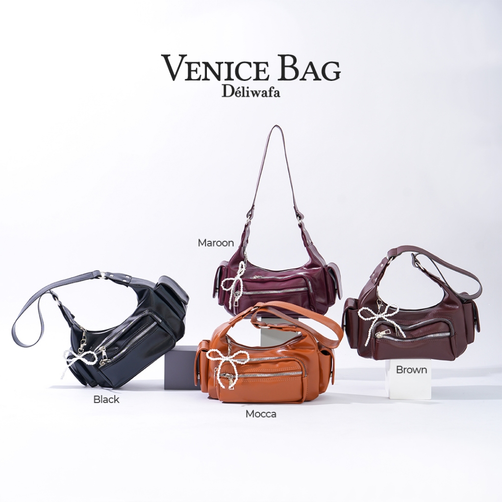 Deliwafa  - [Tas Wanita] Tas Selempang Venice