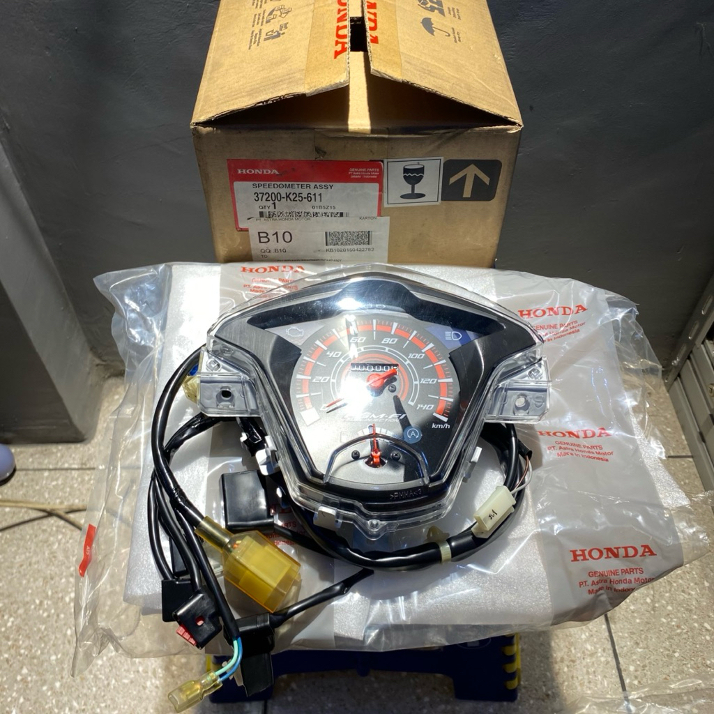 37200 K25 611 SPEEDOMETER HONDA BEAT Fi ISS IDLING STOP ASSY ORIGINAL AHM