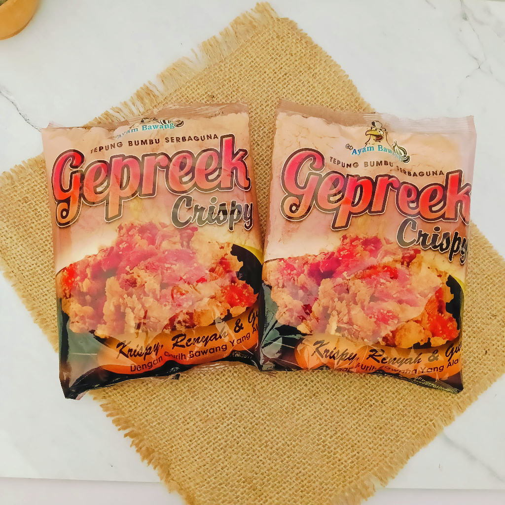 

PROMO! BELI 10 GRATIS 1 Tepung Geprek Crispy / Tepung Geprek Crispy Ayam Bawang untuk Ayam Geprek