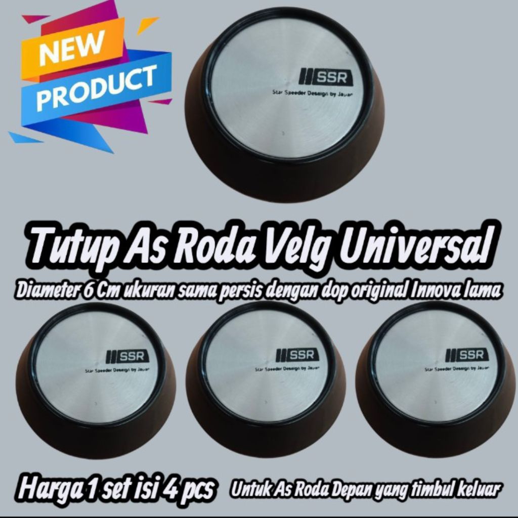 Dop Tutup As Roda Velg Racing Te37 Volk Rays Hsr Advan SSR Ring 14 15 16 17 18 19 20 Original Toyota