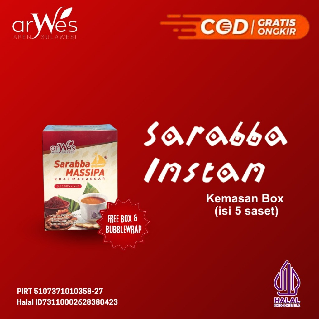 

Oleh-Oleh Khas Makassar Sarabba Jahe Instant - Arwes