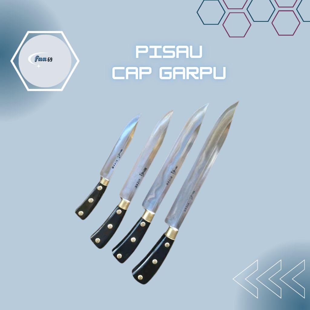 PISAU CAP GARPU ORIGINAL/PISAU DAPUR TAJAM BEST QUALITY