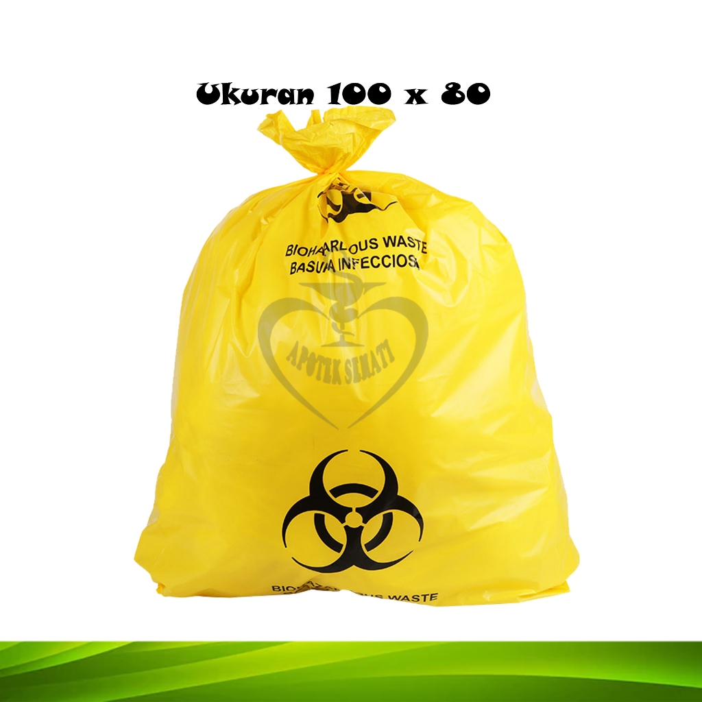 Kantong Sampah Medis Biohazard Plastik Limbah Infeksius Bag Yellow