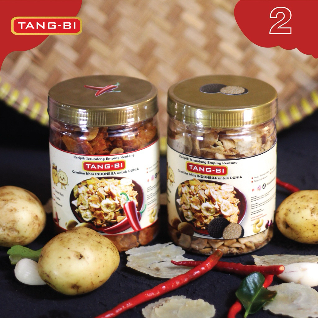 

Paket IRIT isi 2 toples (750 ml) - Keripik Kentang Emping Tangbi Jajanan Cemilan Nusantara