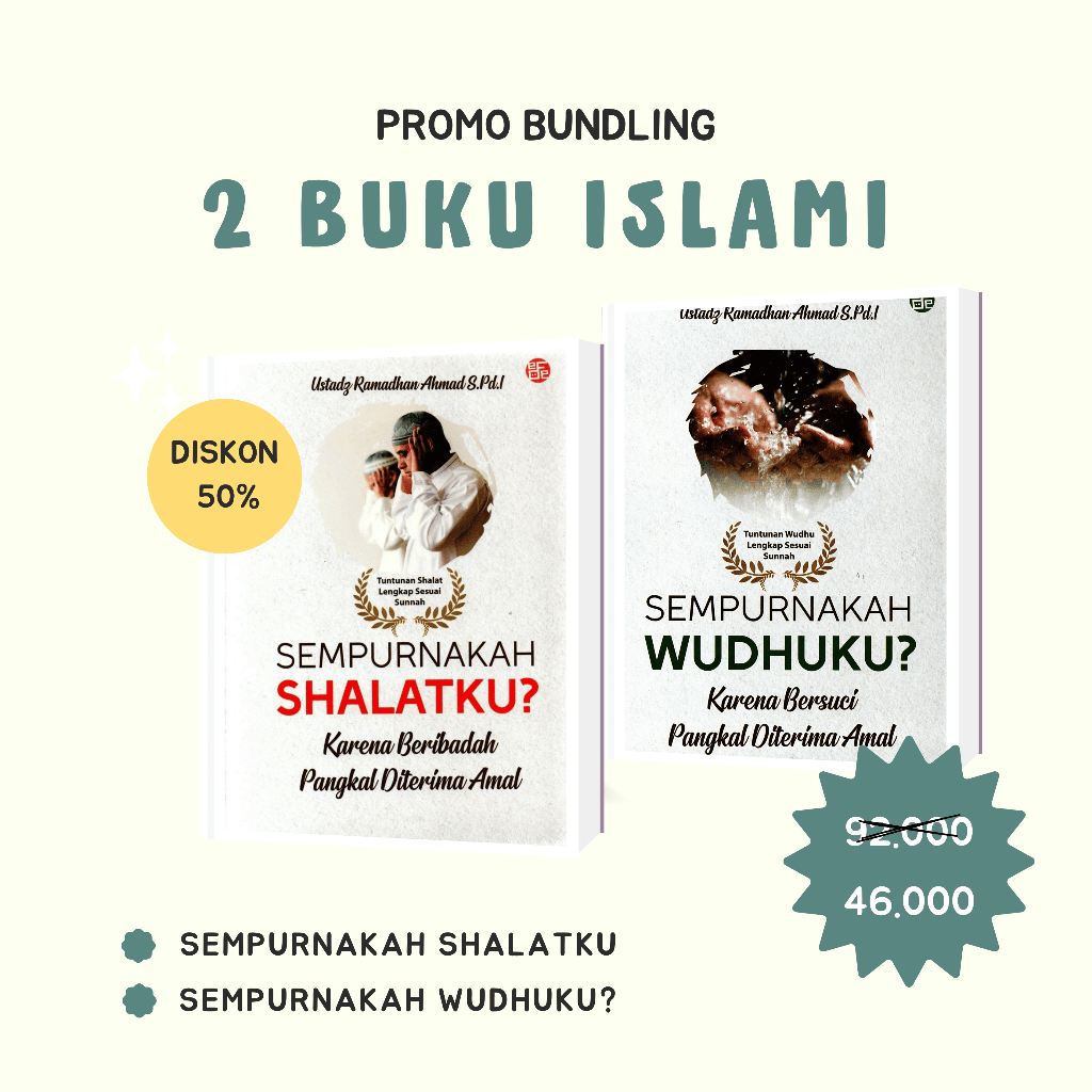 Paket Bundling 2 Buku (Sempurnakah Shalatku? & Sempurnakah Wudhuku?)