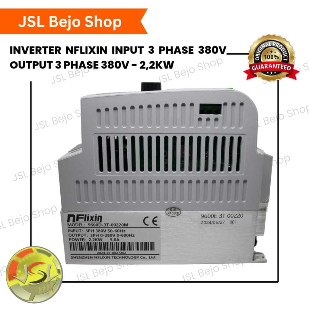 NFLIXIN Variable Frequency Drive Vector Inverter 3 Phase VFD 2.2KW 380V