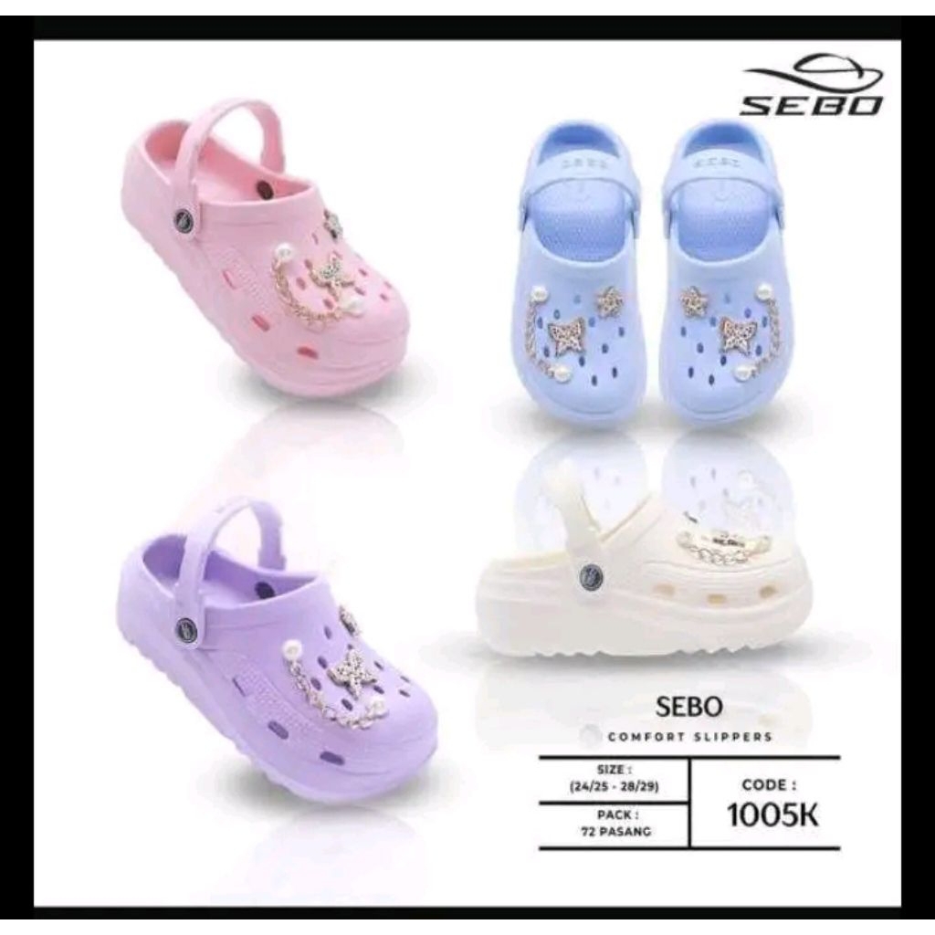 SEBO Sandal Baim Sandal Kodok Anak Perempuan Eva Rubber