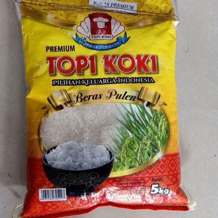 

Beras Pemium TOPI KOKI 5kg / Beras Pulen / Pilihan Keluarga Indonesia