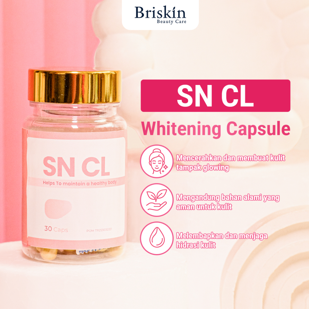 SN CL Whitening Suplemen - Pemutih Badan Bpom Ampuh Memutihkan Badan