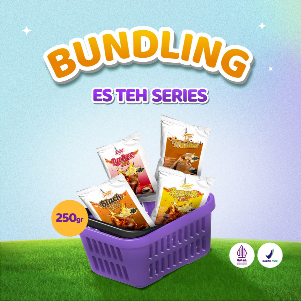 

Powder Dreams - Paket Bundling Bubuk Minuman Teh Buy 4 Pcs Lebih Hemat + Bonus Resep