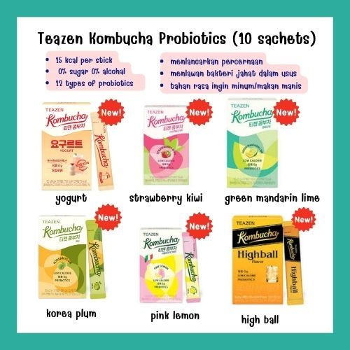 

(PREORDER/NEW FLAVOR))Teazen Kombucha 10 sachets/box