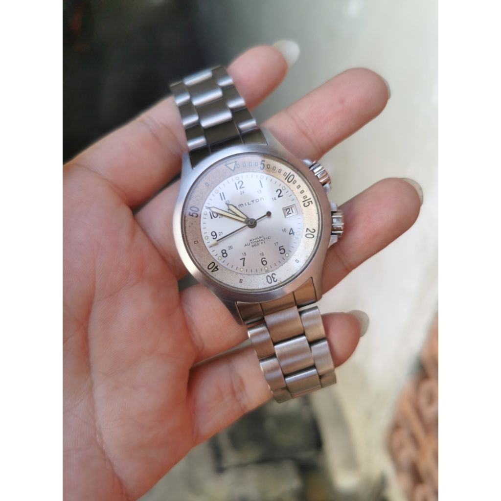 Jam tangan hamilton khaki navy original preloved