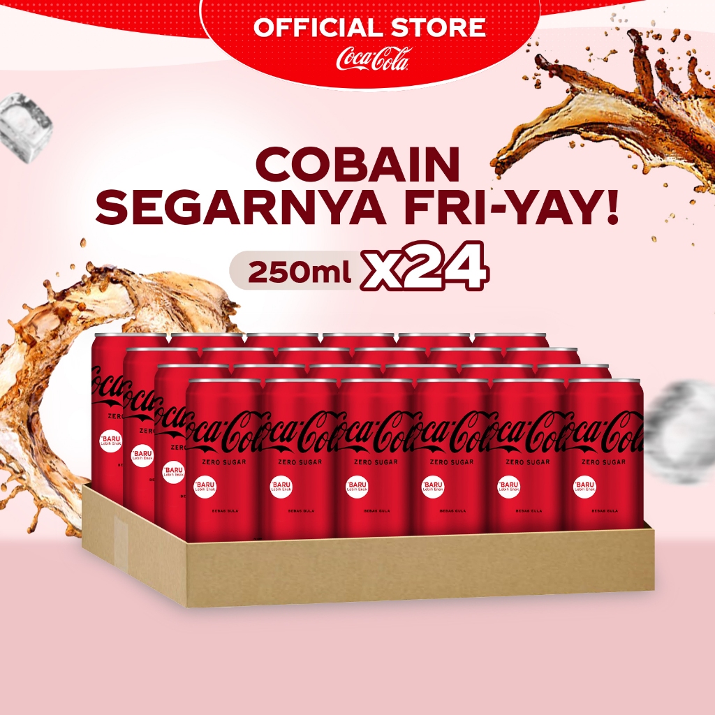 

Coca-Cola Zero - Kemasan Kaleng 250mL x 24pcs