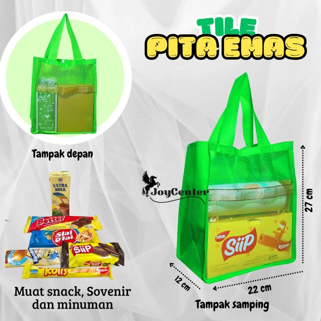 

( 1 Lusin/ 12 Biji ) Tas Jahit Tile Souvenir Ulang Tahun