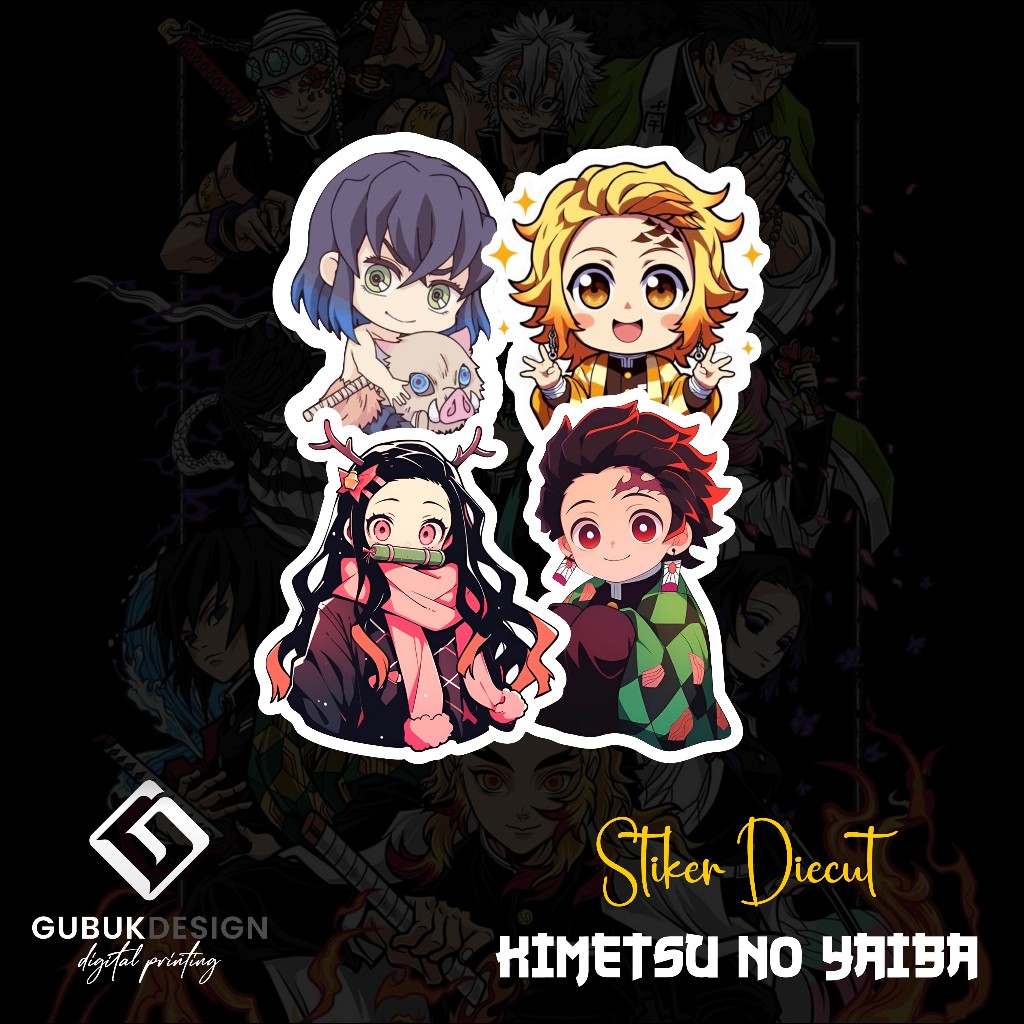 

Stiker Anime Karakter Lucu Chibi Kimetsu No Yaiba Bahan Vinyl Lebih Awet dan Tahan Lama