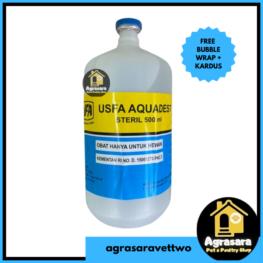 Aquadest/ Aquadest Steril 500 Ml USFA