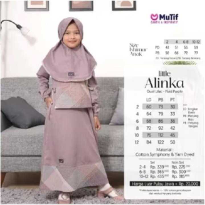 Gamis anak Alinka Alinski By Mutif