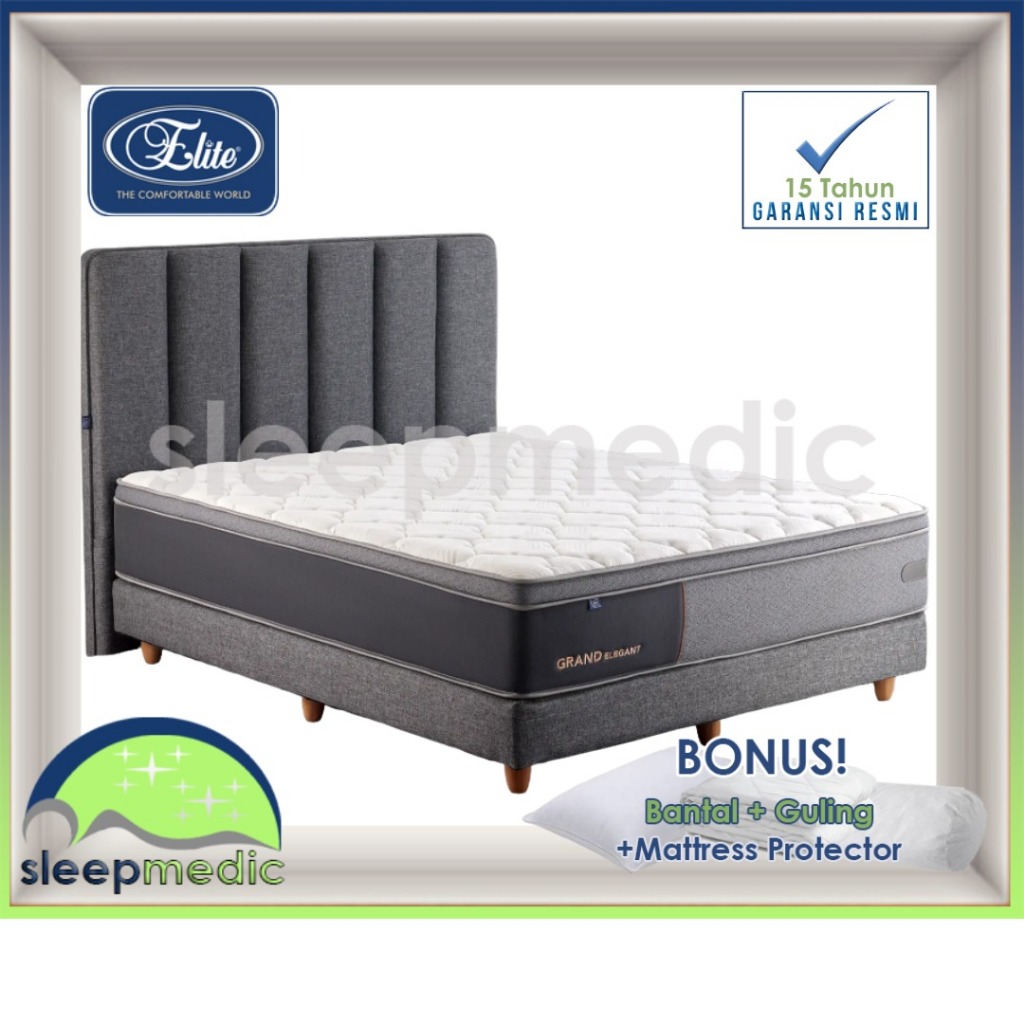 ELITE SpringBed GRAND ELEGANT ( KASUR / SET ) 160 180 200 100 120 90