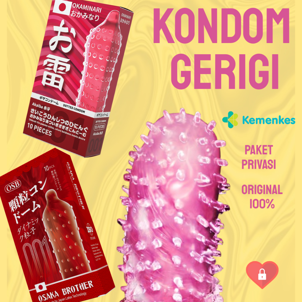 Kondom Gerigi Tebal Duri Super Klimaks Viral Privasi Aman Bonus Pelumas
