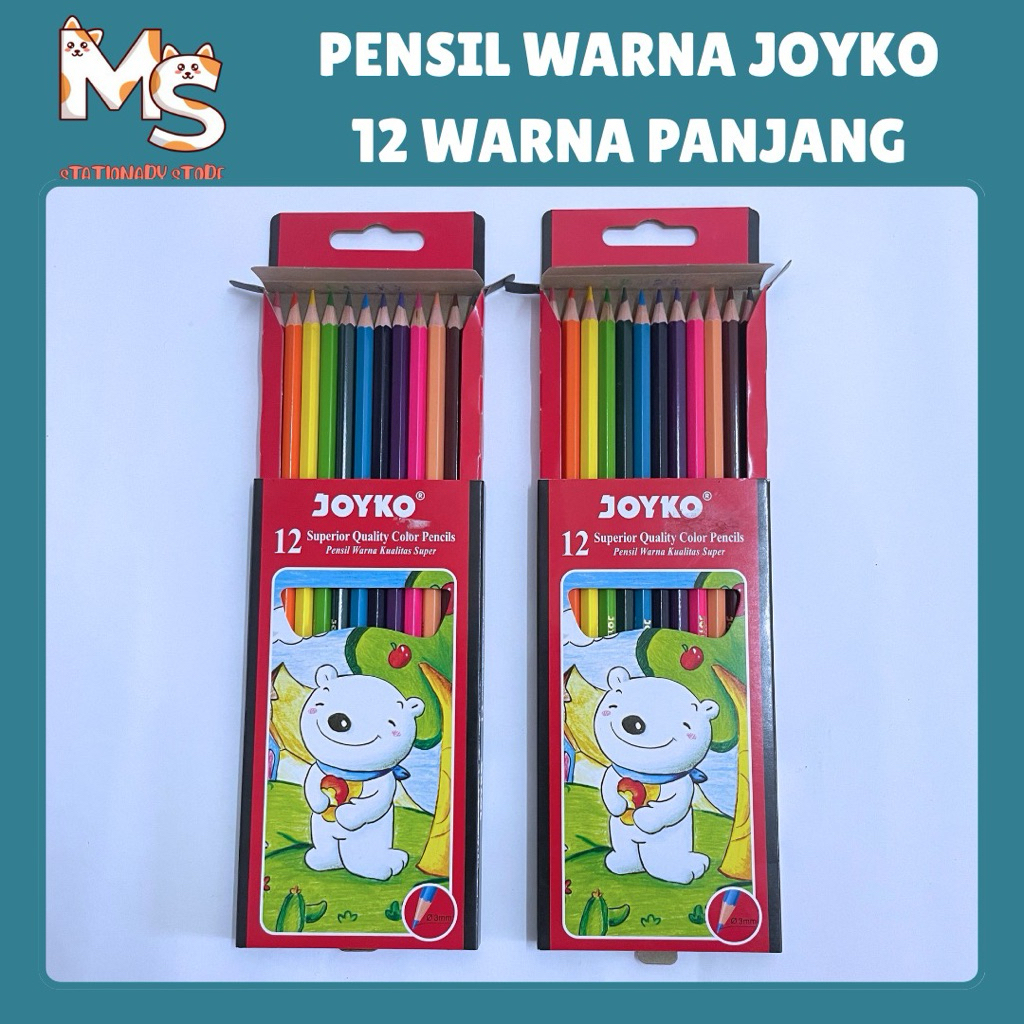 

PENSIL WARNA JOYKO 12 WARNA PULAS PANJANG