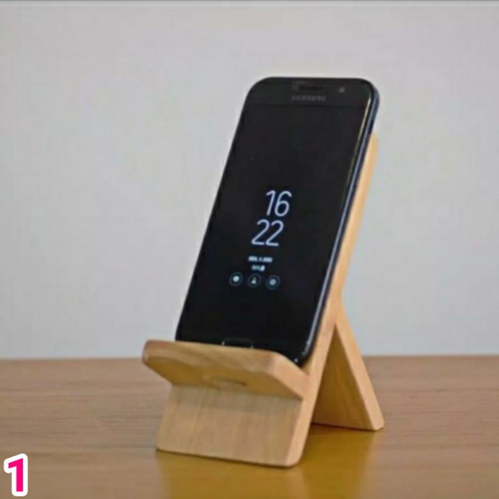 stand hp kayu jati belanda/tempat cash hp