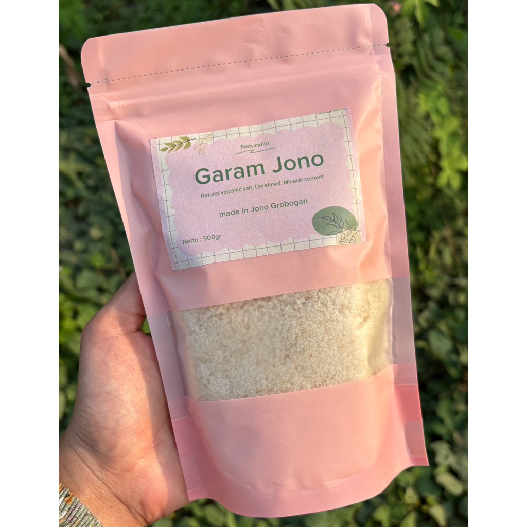 

Garam Jono garam vulkanik garam non rafinasi garam natural kaya kandungan mineral 500gr