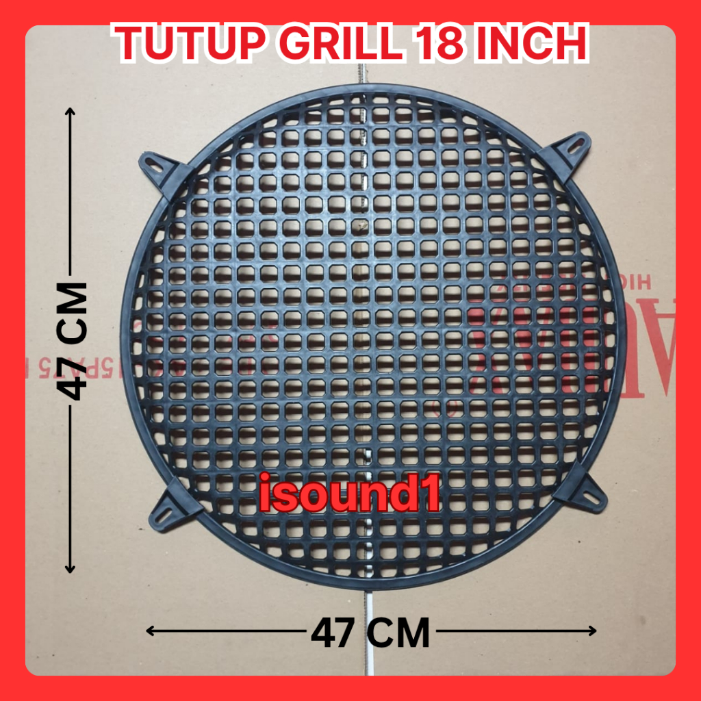 TUTUP GRILL SPEAKER 18 INCH 18INCH RAM SPEAKER BOX 18 IN 18IN PLASTIK