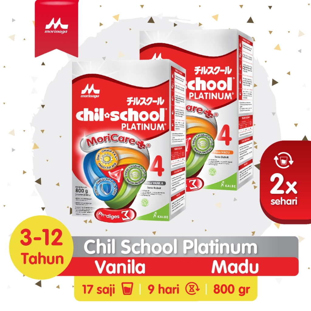 Morinaga Chil School Platinum Susu Bubuk 400gr