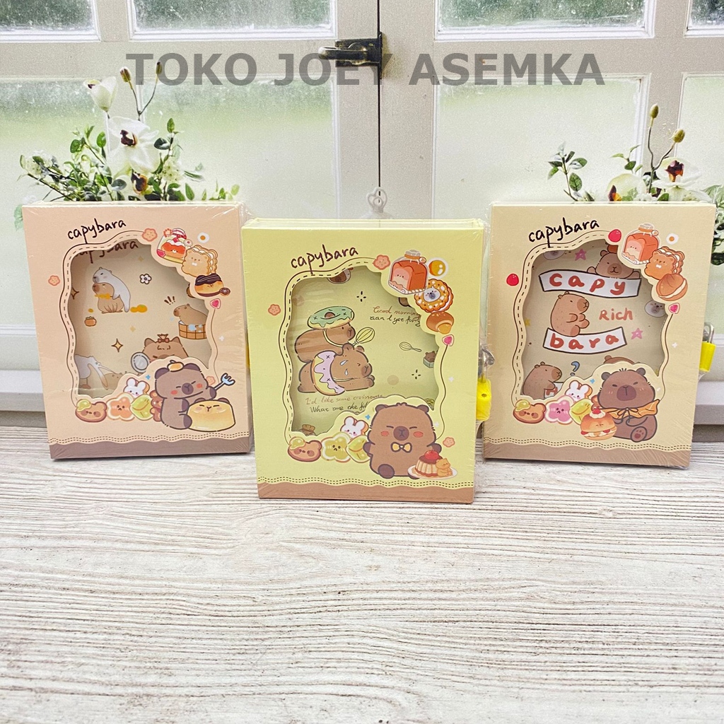 

DIARY GEMBOK CAPYBARA BUKU HARIAN AGENDA NOTEBOOK BERGARIS LOCK TULIS