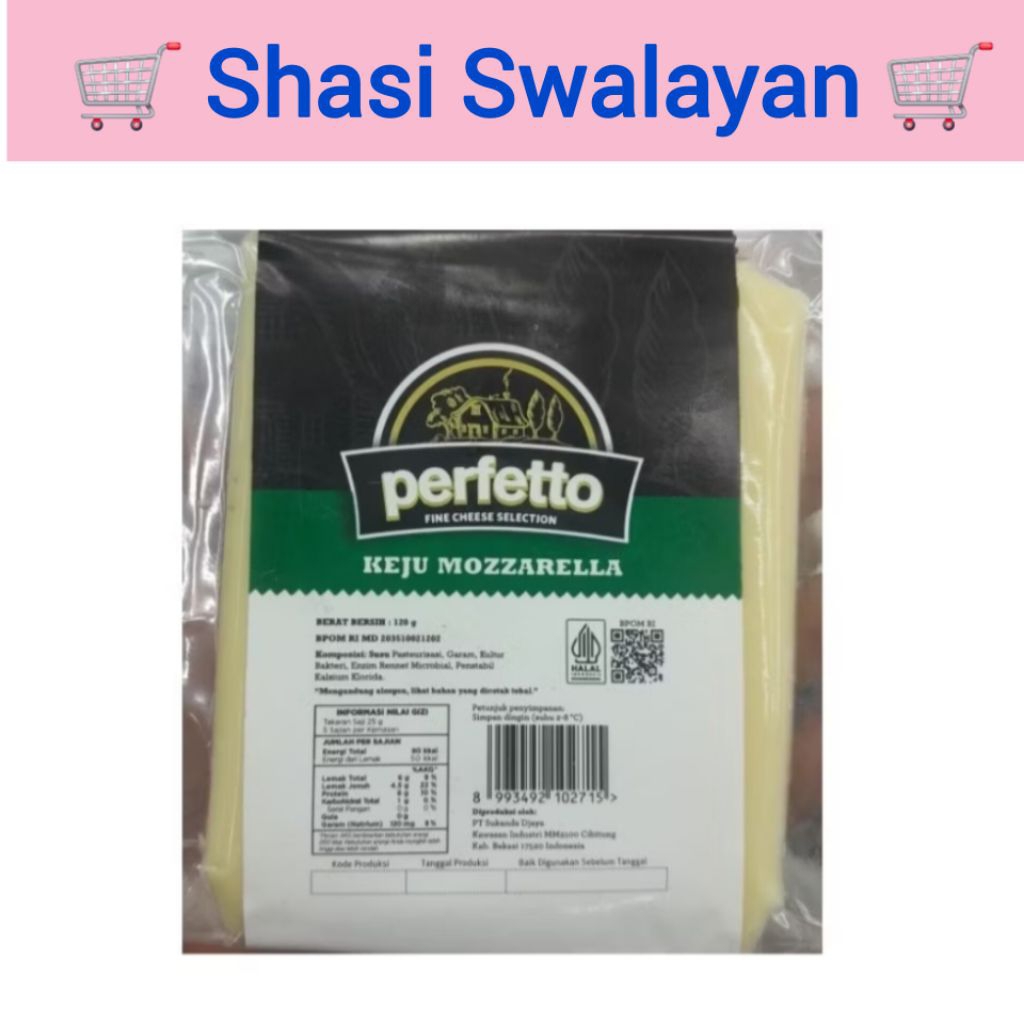 

Perfetto Keju Mozzarella 120 gr / 250 gr