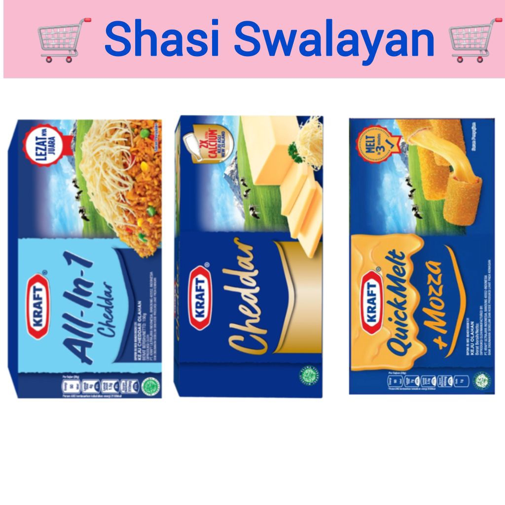 

KRAFT KEJU 150gr - All In 1/ Cheddar/ Quick Melt Mozza