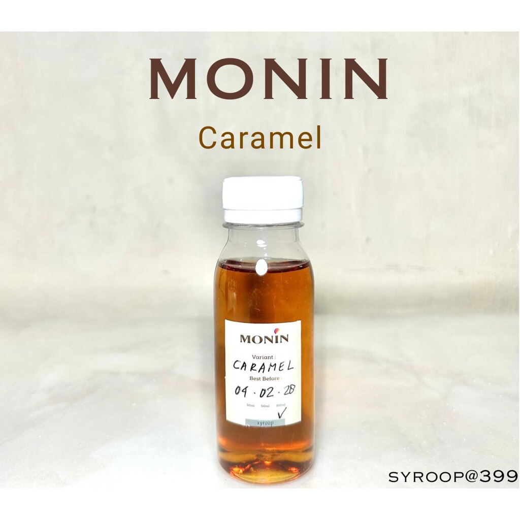 

Monin Syrup Repack Caramel Coffee Sirup 30ml 50ml 100ml