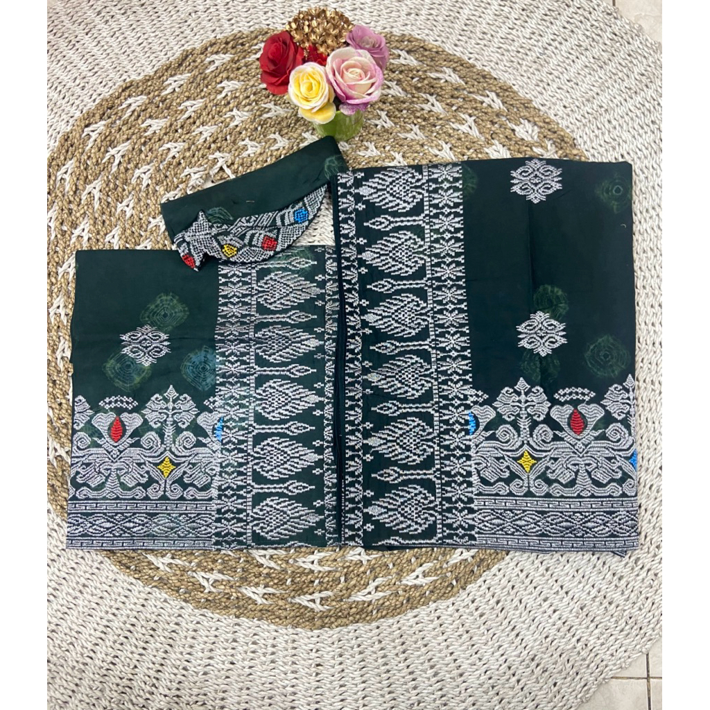 couple bordir jumputan benang songket