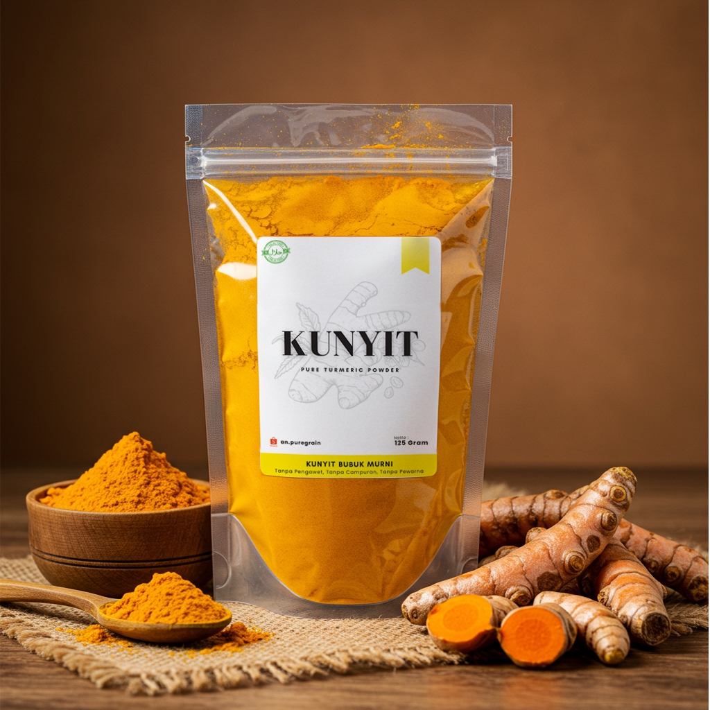 

Kunyit Bubuk - Kunir Bubuk | Turmeric Powder Murni Tanpa Campuran | Rempah Bumbu & Jamu Siap Pakai A
