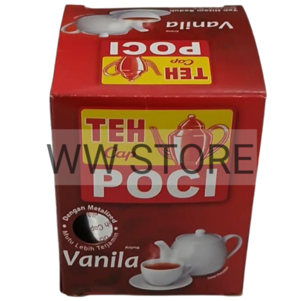 

Teh hitam seduh halal MUI CAP POCI Aroma Vanila Vanilla 50g
