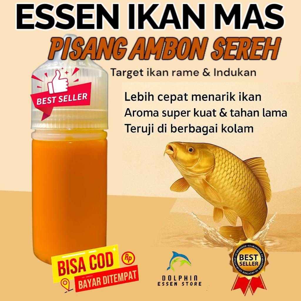 ESSSEN IKAN MAS AROMA PISANG AMBON SEREH umpan ikan mas spesialis lomba paling gacor