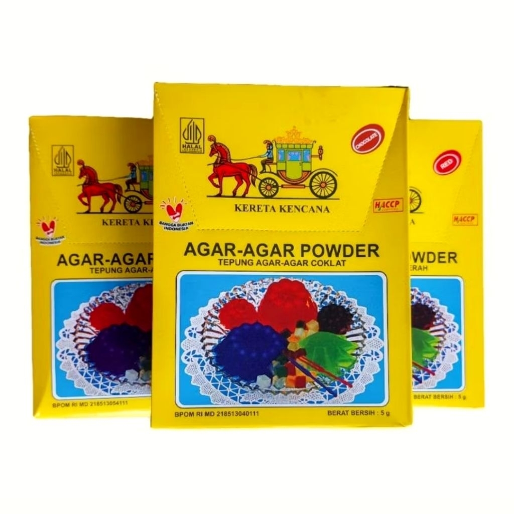

[1DUS 12PCS] AGAR-AGAR KERETA KENCANA / Agar-agar Powder