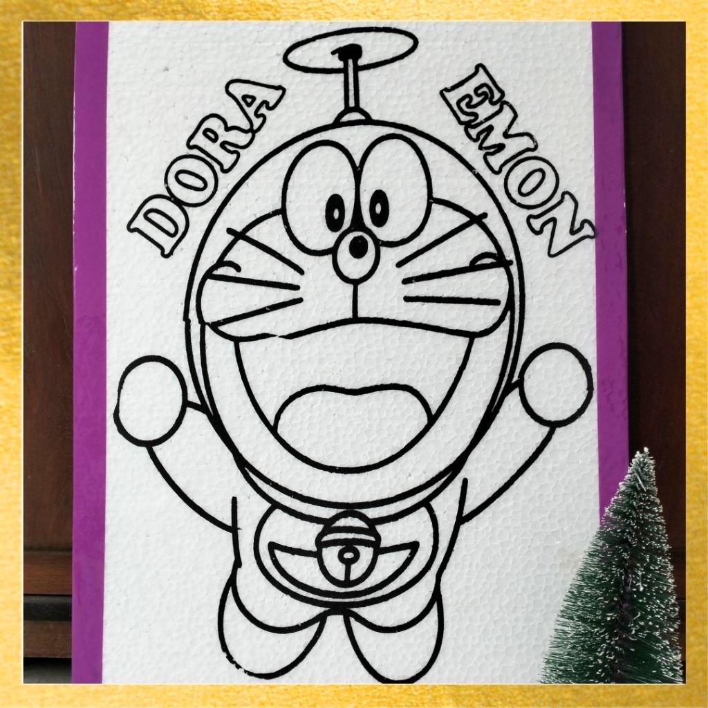 

Styrofoam Lukis Karakter Katun Ukuran 33cmx55cm Gambar Untuk Mewarnai