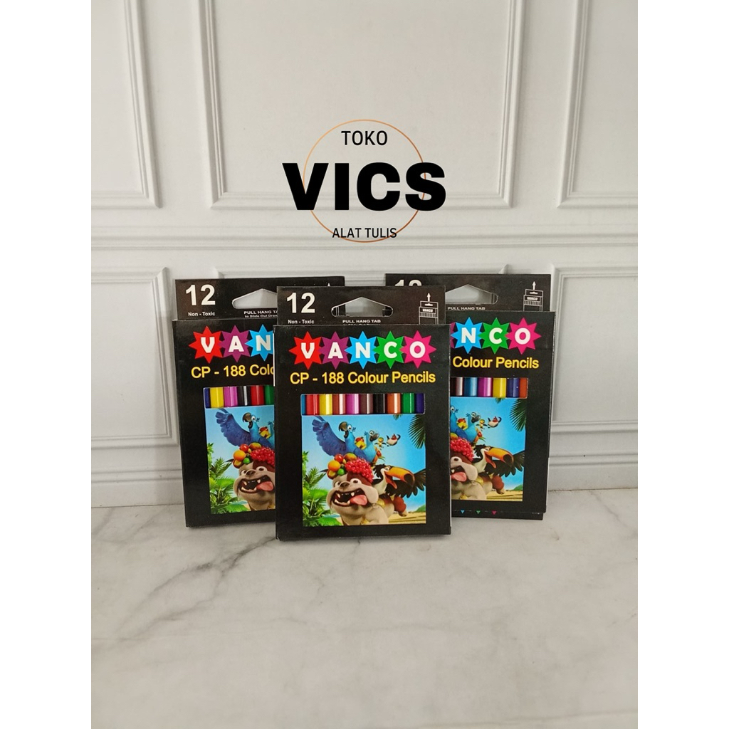 

Pencil Warna Pendek Vanco Black Wood