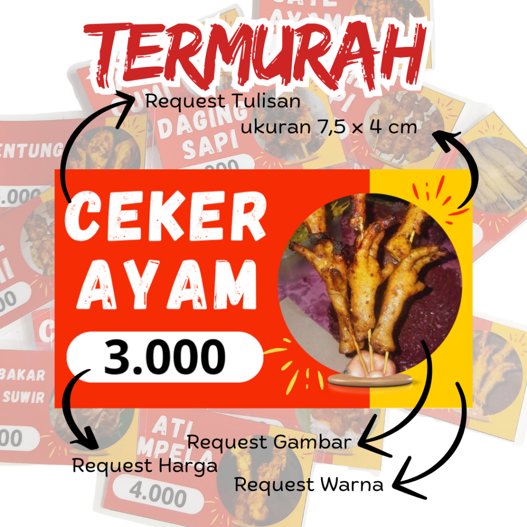 

Daftar Harga Toping Angkringan / Toping Seblak + laminating isi 20pcs Termurah