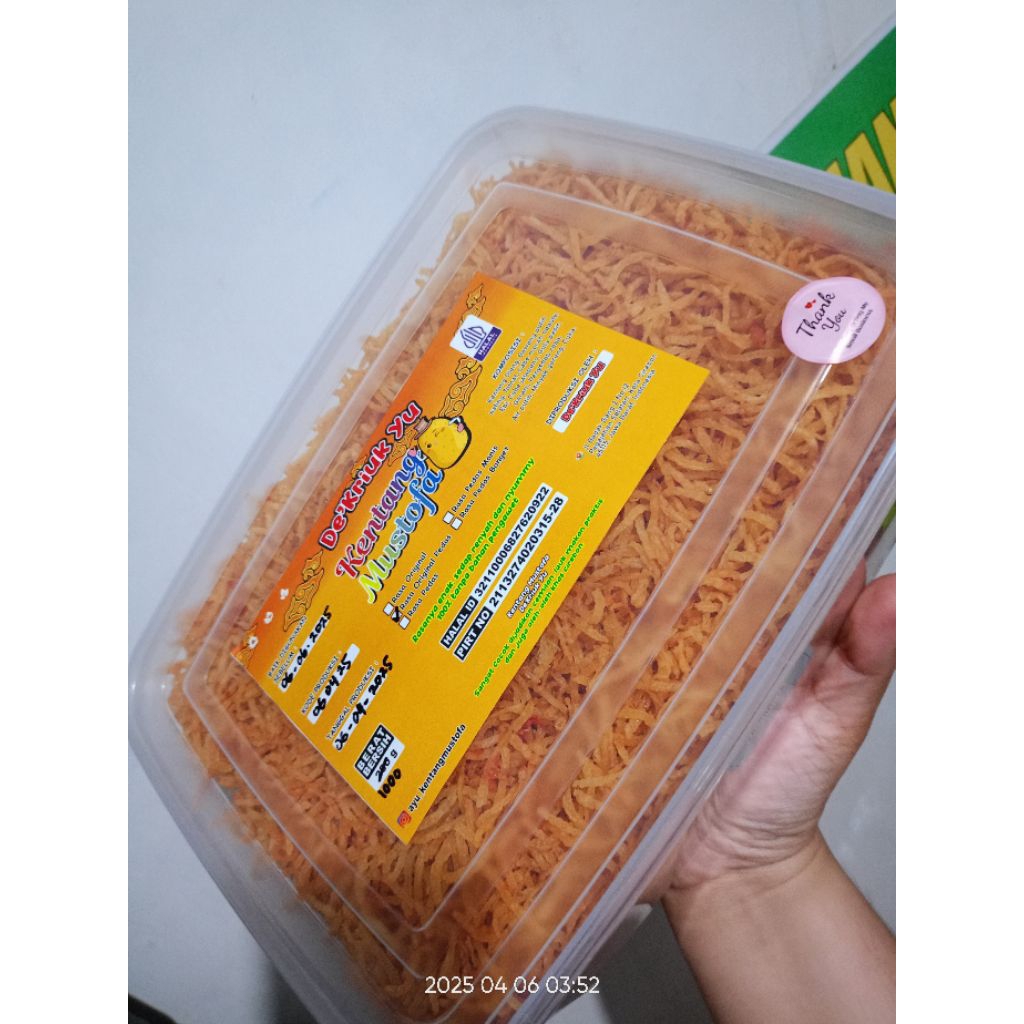 

Kentang Mustofa De'Kriuk Yu 1 Kilo