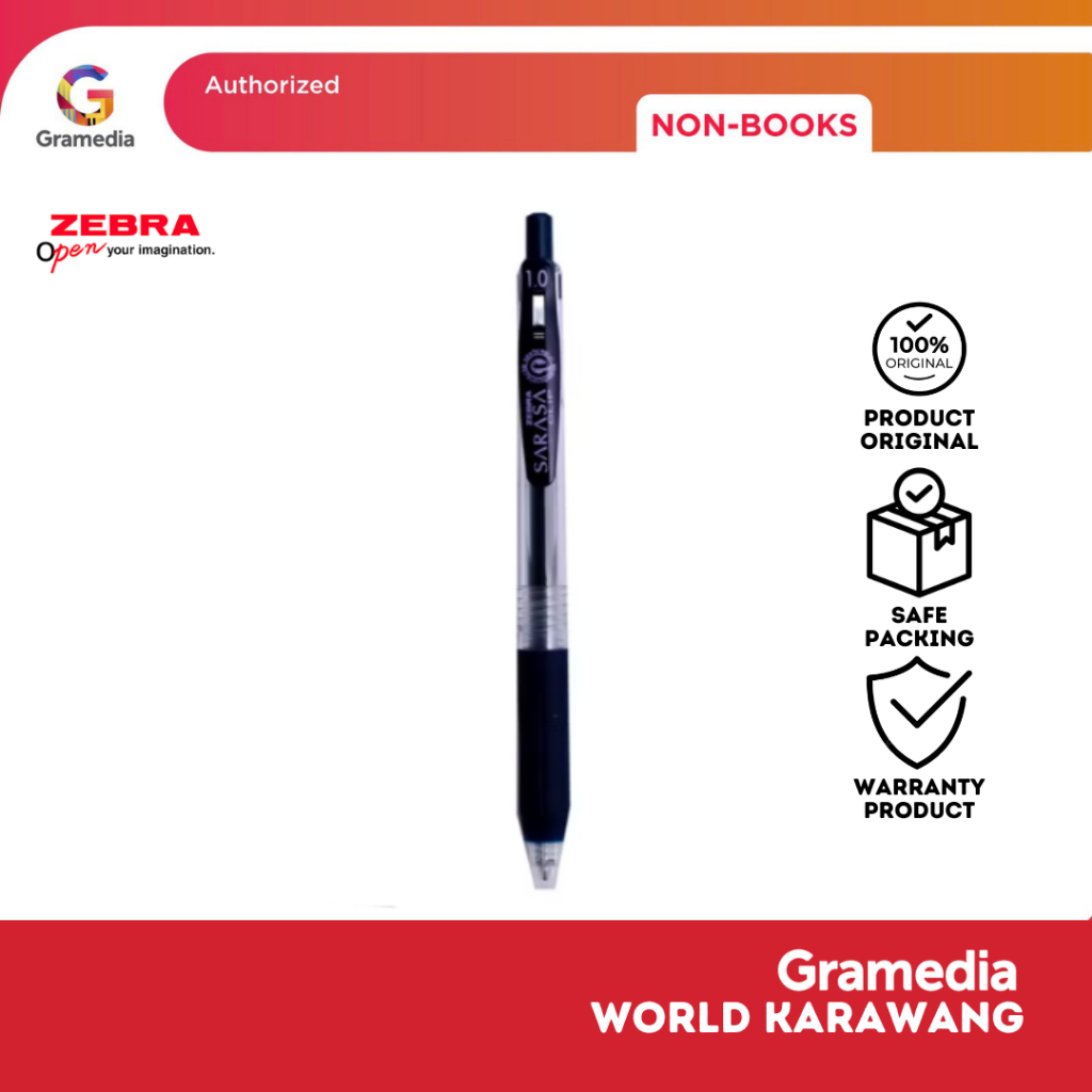 

ZEBRA SARASA CLIP 1.0 BLACK - Gramedia Karawang