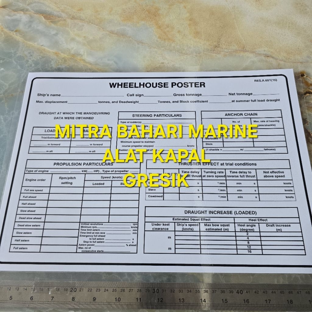 

Poster IMO Symbol IMPA 331510 Wheel House Poster Ukuran 480x330mm / A3+