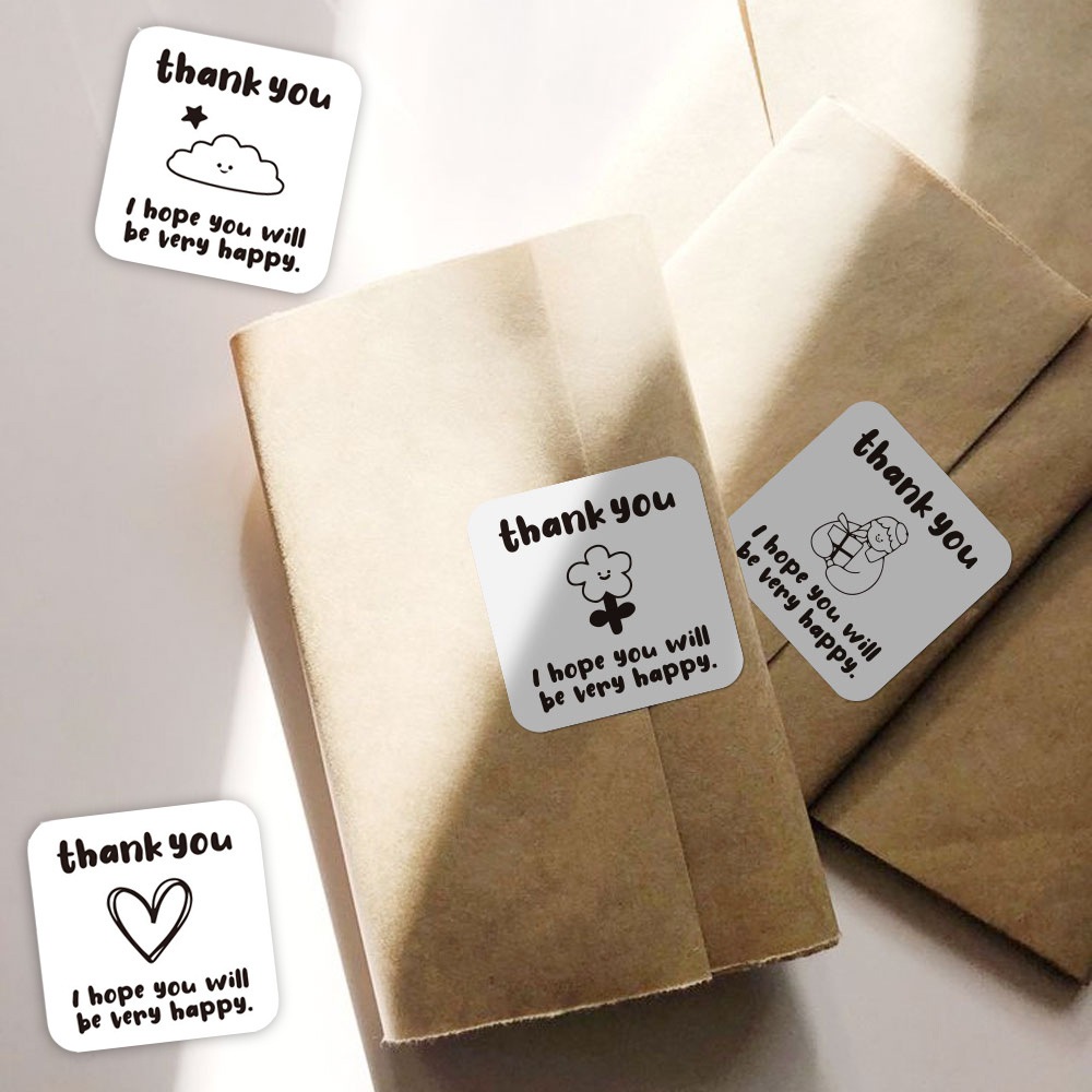 

Stiker Thank You 6x3cm | Label Terima Kasih Hitam Putih untuk Kemasan Usaha / Toko / Online Shop